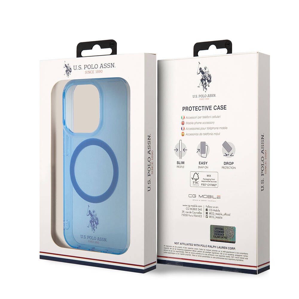 U.S. Polo Assn. iPhone 15 Pro Max Orjinal Lisanslı Magsafe Şarj Özellikli Transparan Tasarım Telefon Kılıfı - 15 U.S. Polo Assn. iPhone 15 Pro Max Orjinal Lisanslı Magsafe Şarj Özellikli Transparan Tasarım Telefon Kılıfı - 15